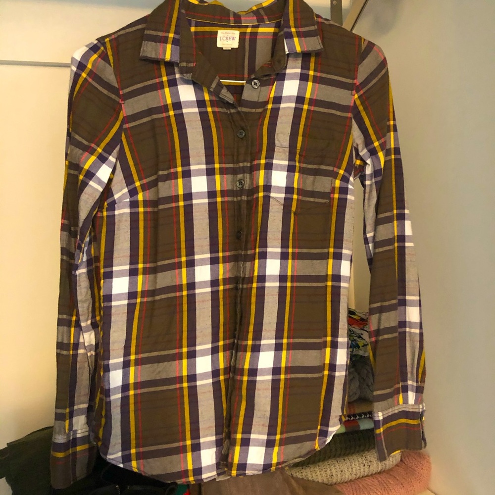 J. Crew “The Perfect Shirt” Plaid Button Down